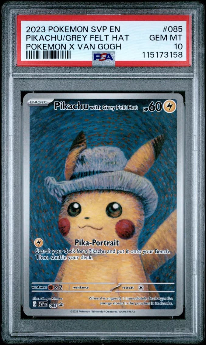 Pikachu With Grey Felt Hat, SV Black Star Promo, PSA 10