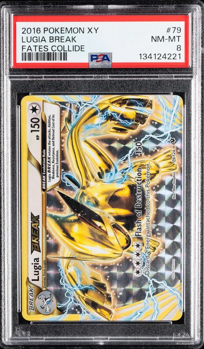 Lugia Break, XY Fates Collide, PSA 8