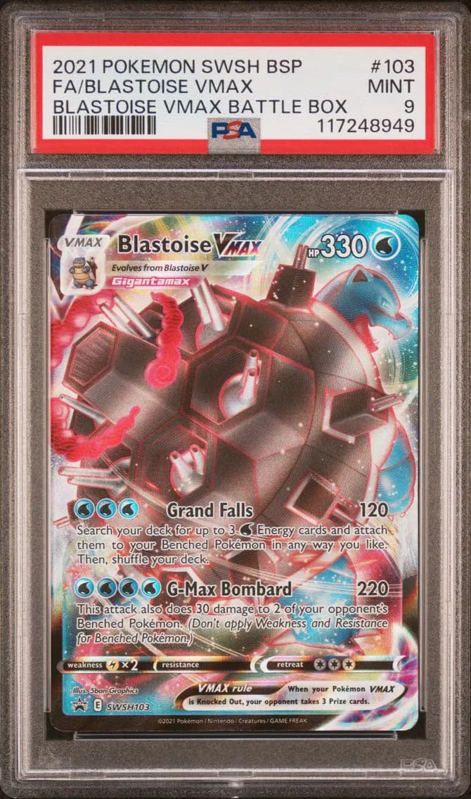 Blastoise VMAX, Swsh Black Star Promo, PSA 9