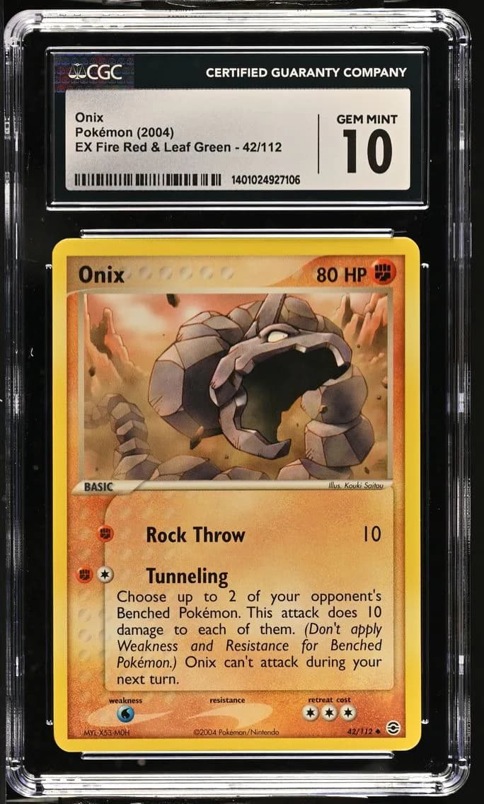Onix, EX Fire Red & Leaf Green, CGC 10