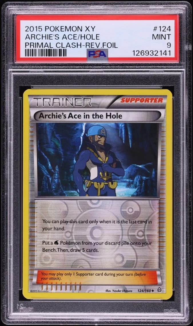 Archie's Ace In The Hole, XY Primal Clash, PSA 9