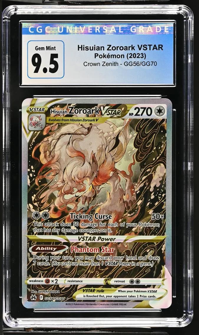 Hisuian Zoroark VSTAR, Crown Zenith, CGC 10