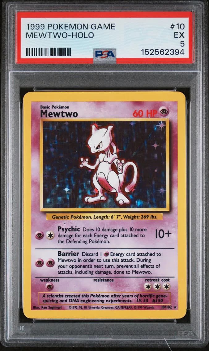 Mewtwo-Holo, Game, PSA 5