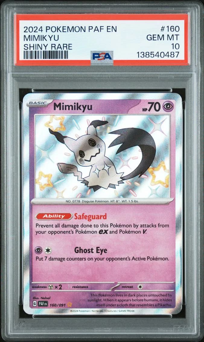 Mimikyu, Paldean Fates, PSA 10