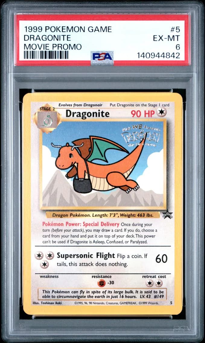 Dragonite, Game Movie, PSA 6