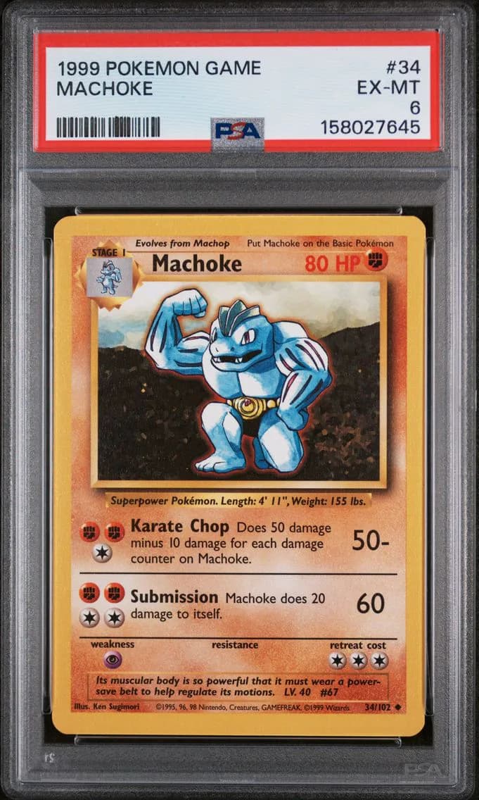 Machoke, Game, PSA 6