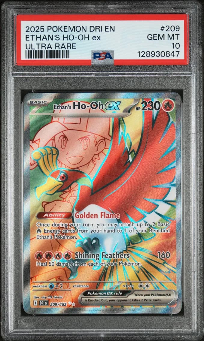 Ethan's HO-Oh EX, Destined Rivals, PSA 10