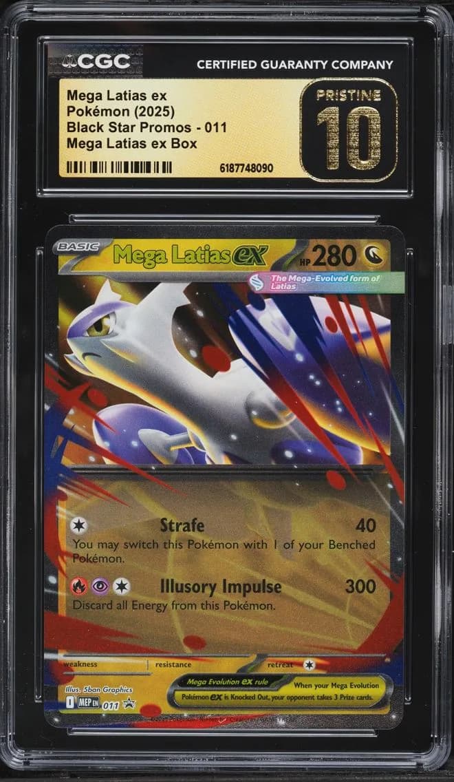 Mega Latias Ex, Black Star Promos - Mega Evolution MEP EN, CGC 10