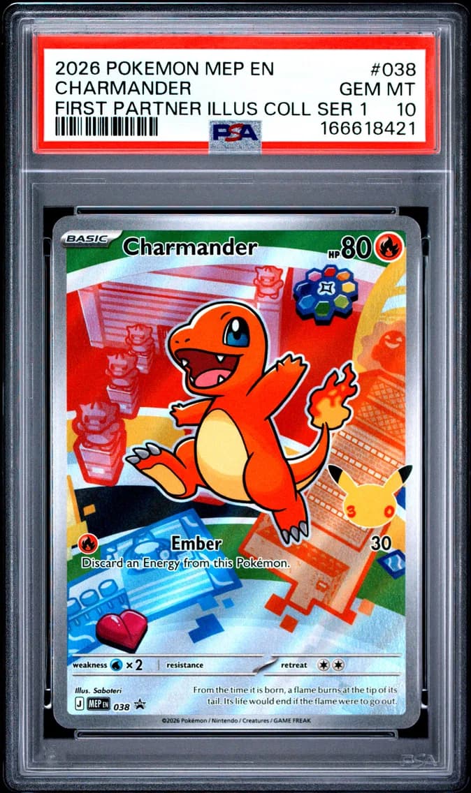 Charmander, Me Black Star Promo, PSA 10