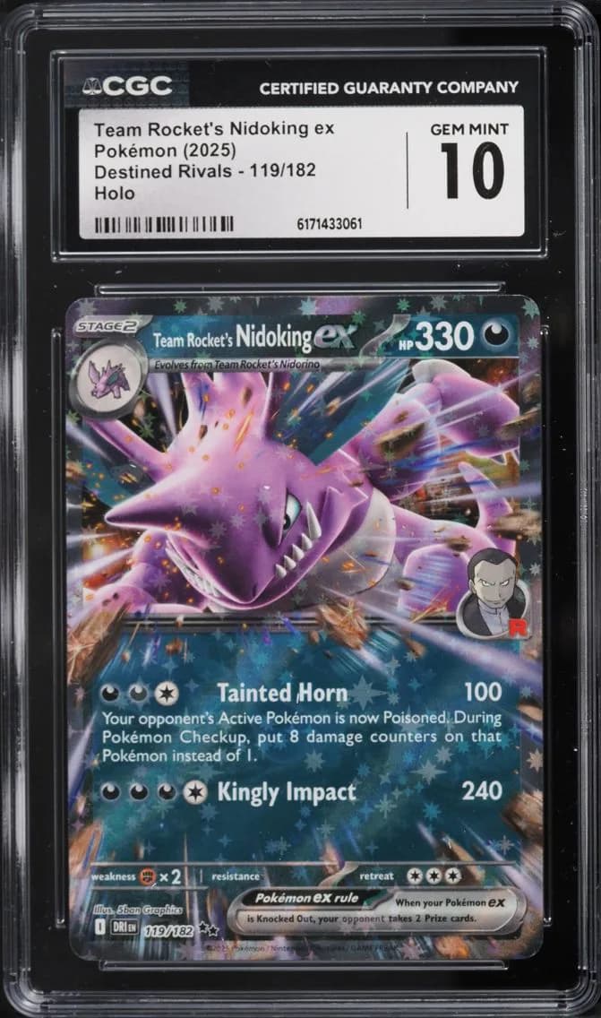 Nidoking Ex, Destined Rivals, CGC 10