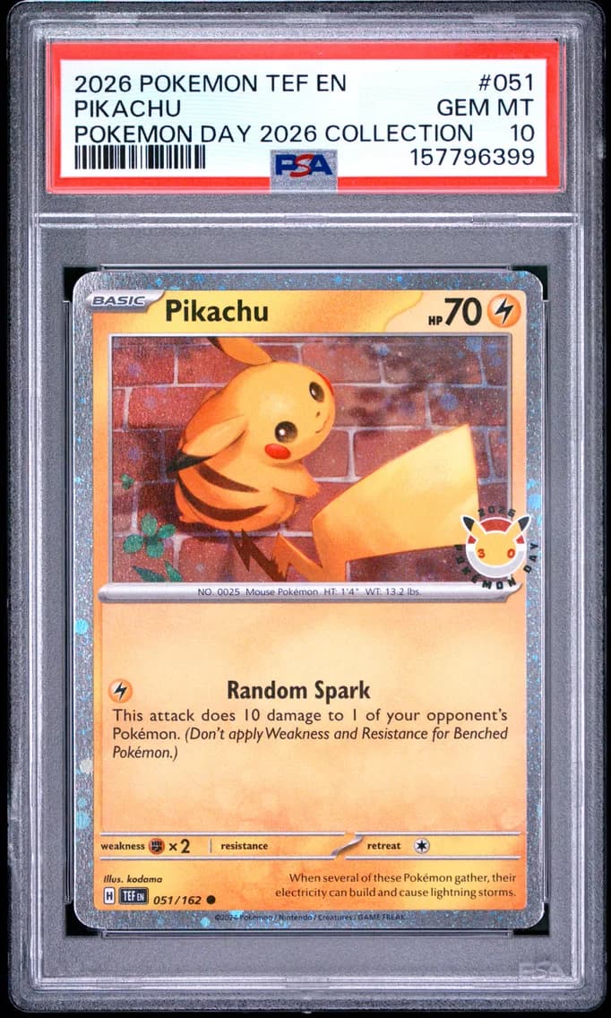 Pikachu, Temporal Forces, PSA 10