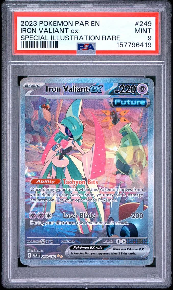 Iron Valiant EX, Paradox Rift, PSA 9