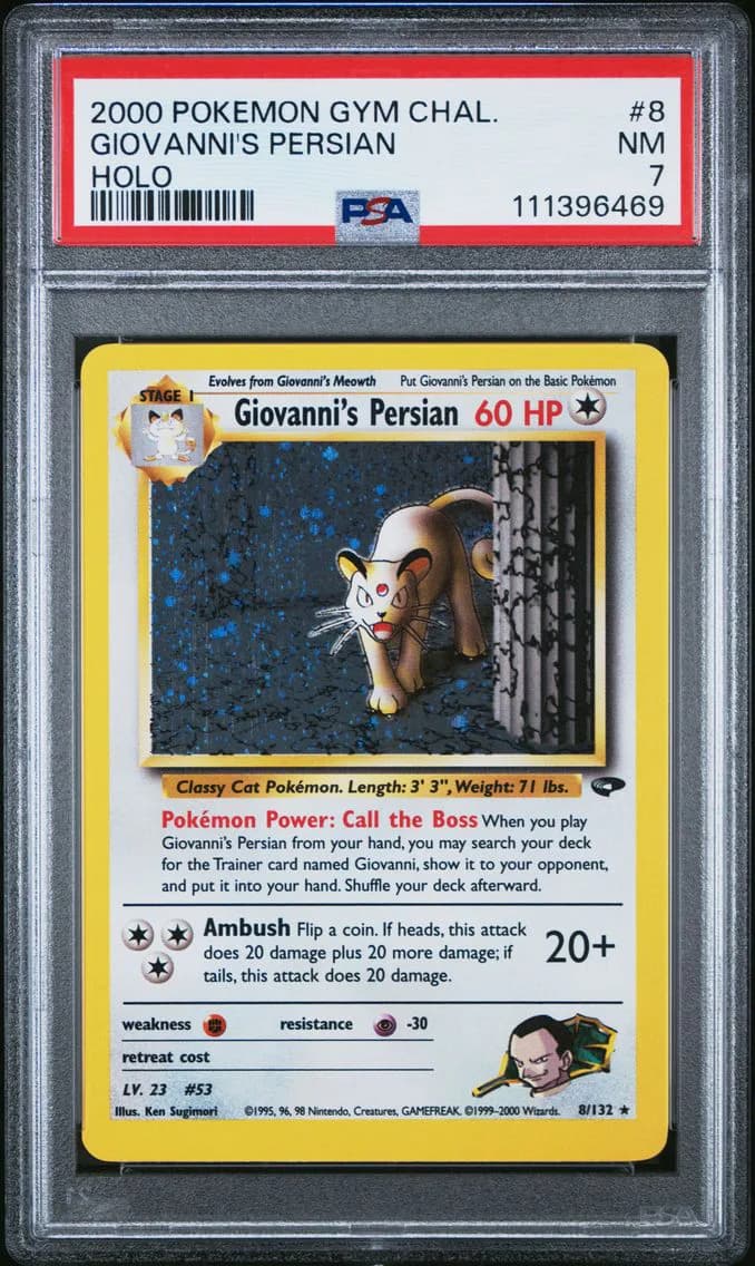 Giovanni's Persian, Gym Challenge, PSA 7