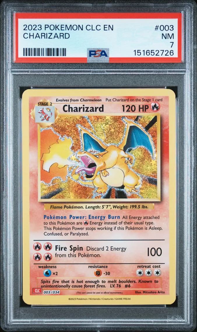 Charizard, Clc-Trading Card Game Classic Charizard & HO-Oh EX Deck, PSA 7