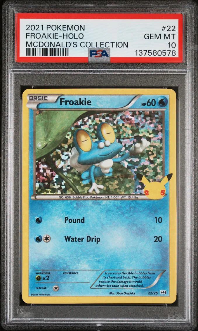 Froakie-Holo, Mcdonald's Collection, PSA 10