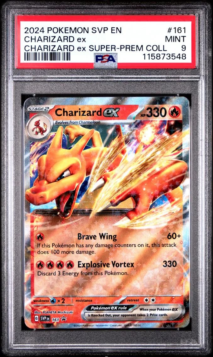 Charizard EX, SV Black Star Promo, PSA 9
