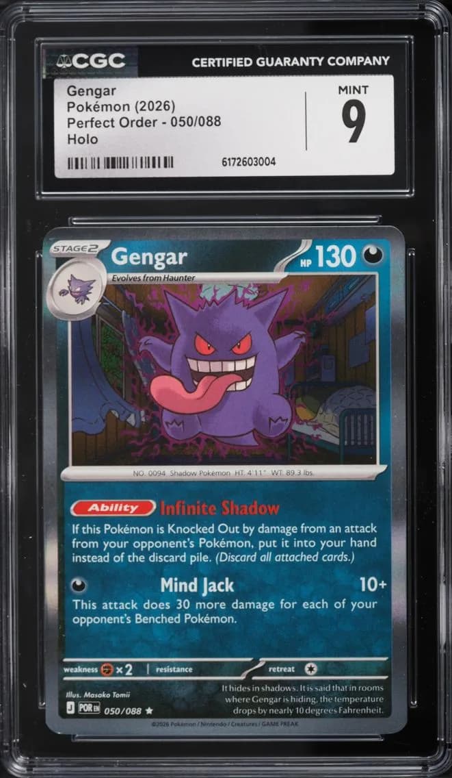 Gengar, Perfect Order, CGC 9