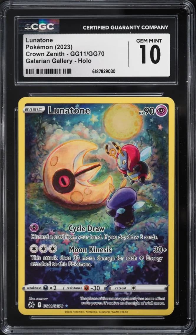 Lunatone, Crown Zenith, CGC 10