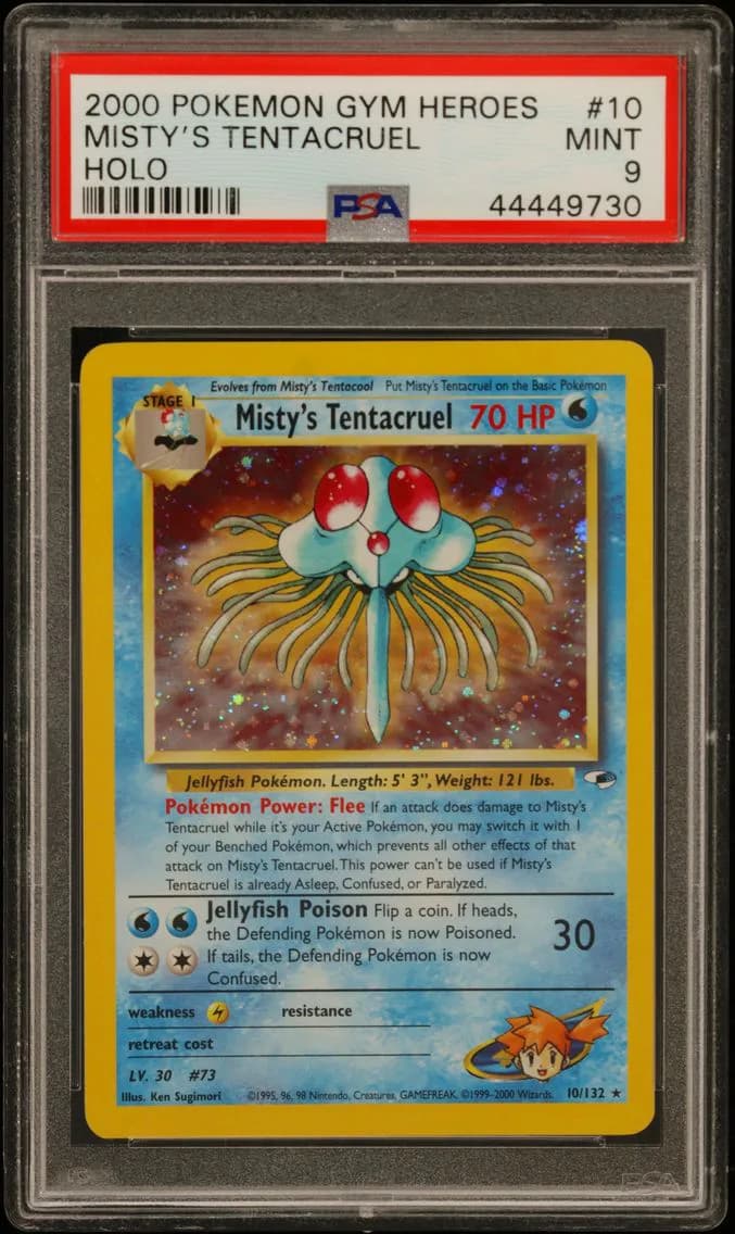 Misty's Tentacruel, Gym Heroes, PSA 9