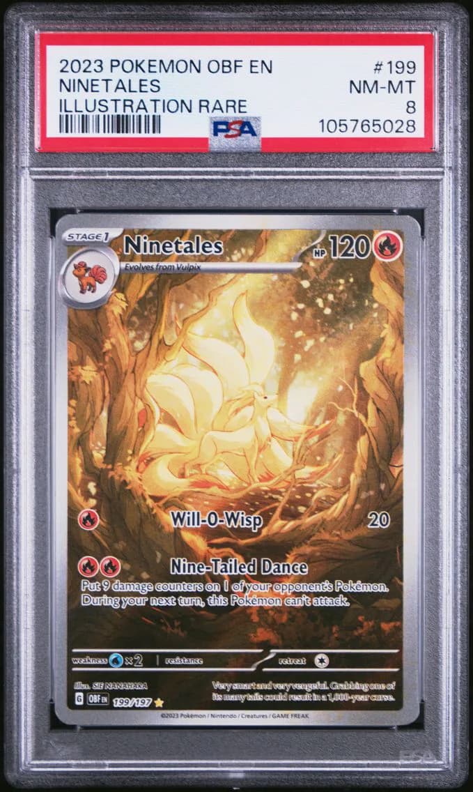 Ninetales, Obsidian Flames, PSA 8