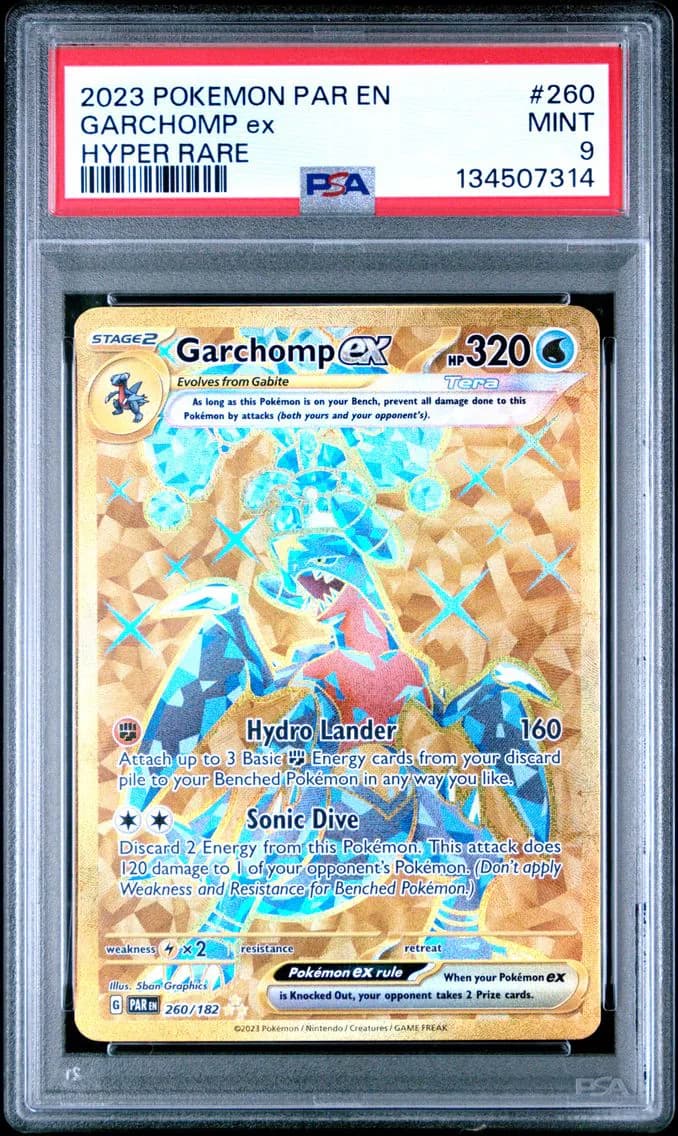 Garchomp EX, Paradox Rift, PSA 9