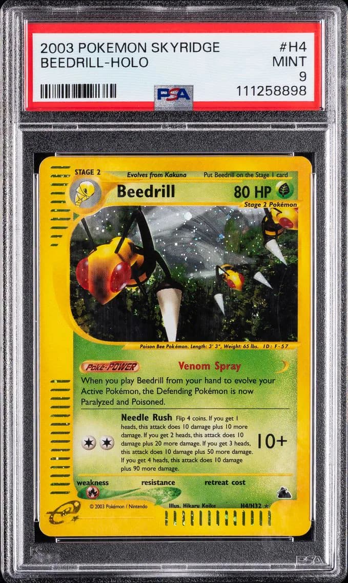 Beedrill-Holo, Skyridge, PSA 9