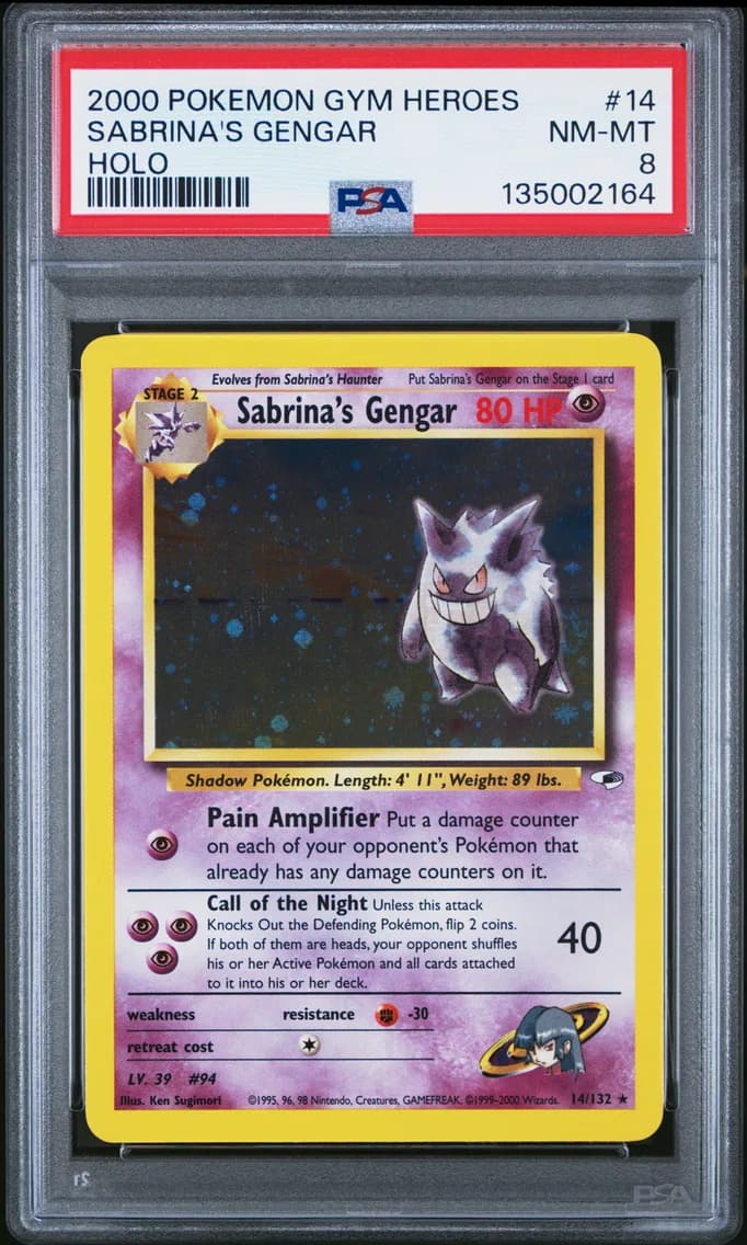 Sabrina's Gengar, Gym Heroes, PSA 8