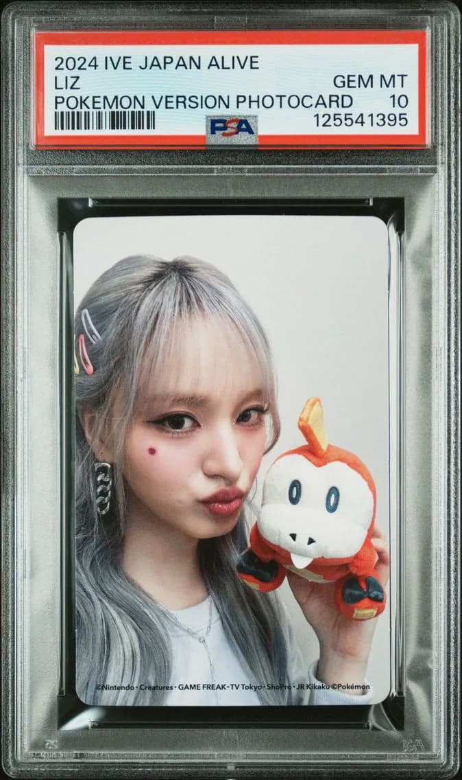 Liz, Ive Japan 2nd EP Alive Pokemon Version Photocards, PSA 10