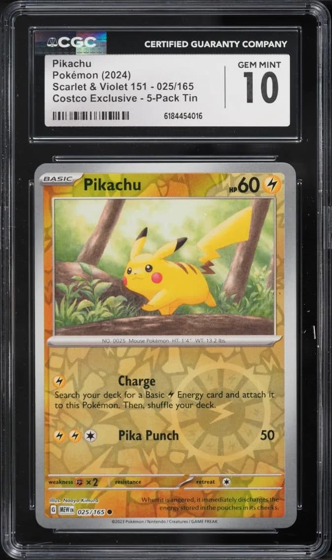 Pikachu, Scarlet & Violet 151, CGC 10
