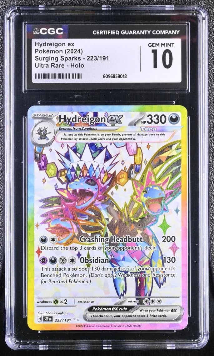 Hydreigon ex, Surging Sparks, CGC 10