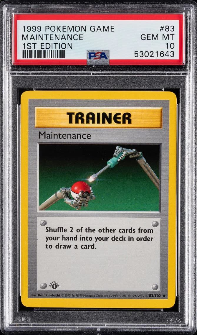 Maintenance, Game, PSA 10