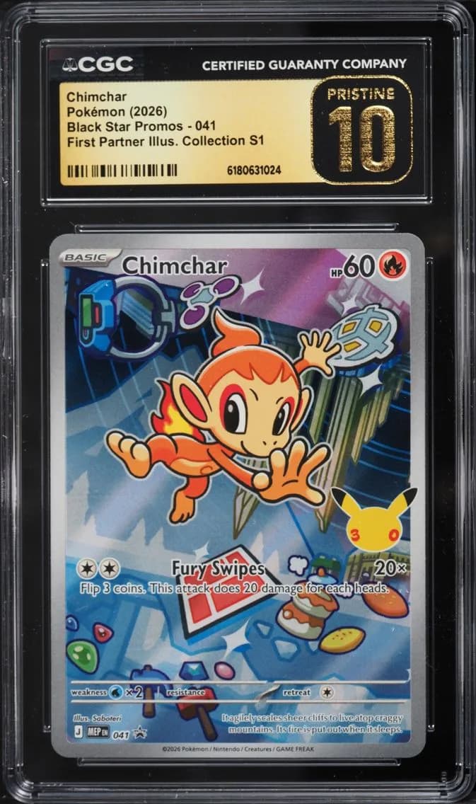Chimchar, Black Star Promos - Mega Evolution MEP EN, CGC 10