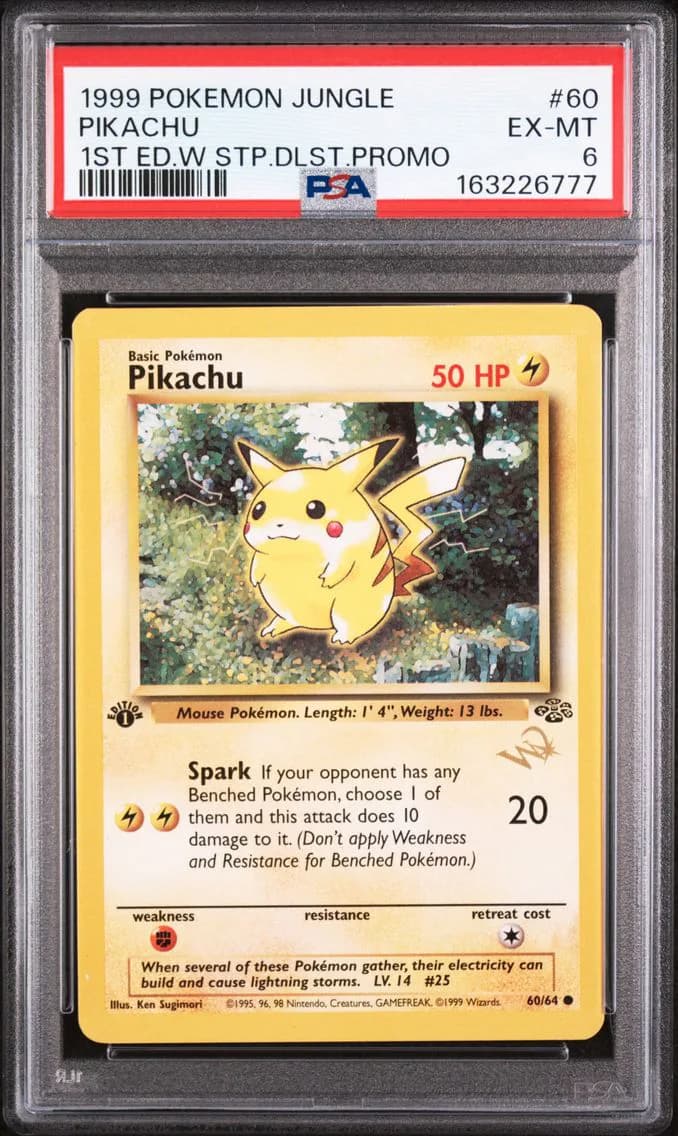 Pikachu, Jungle, PSA 6