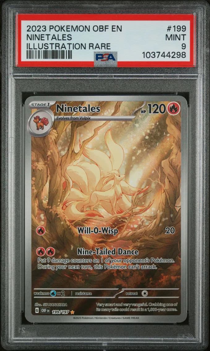 Ninetales, Obsidian Flames, PSA 9