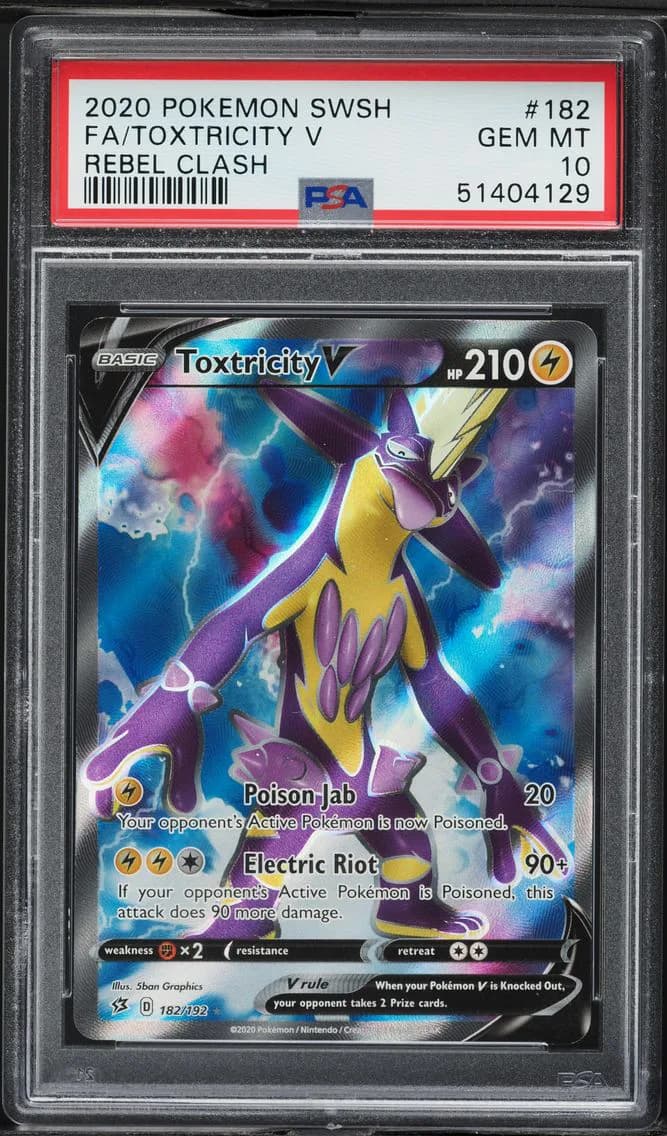 Toxtricity V, Sword & Shield Rebel Clash, PSA 10