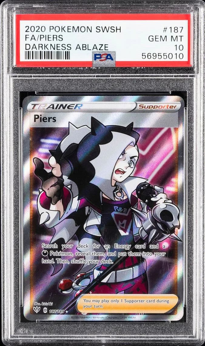 Piers, Sword & Shield Darkness Ablaze, PSA 10
