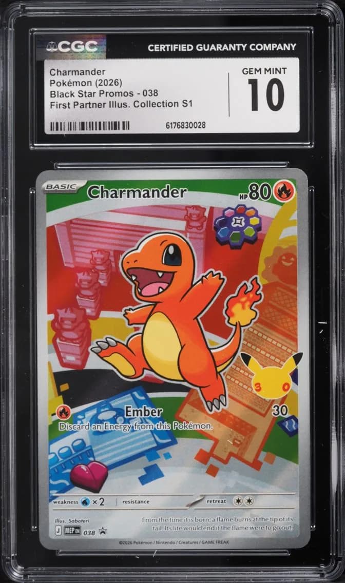 Charmander, Black Star Promos - Mega Evolution MEP EN, CGC 10
