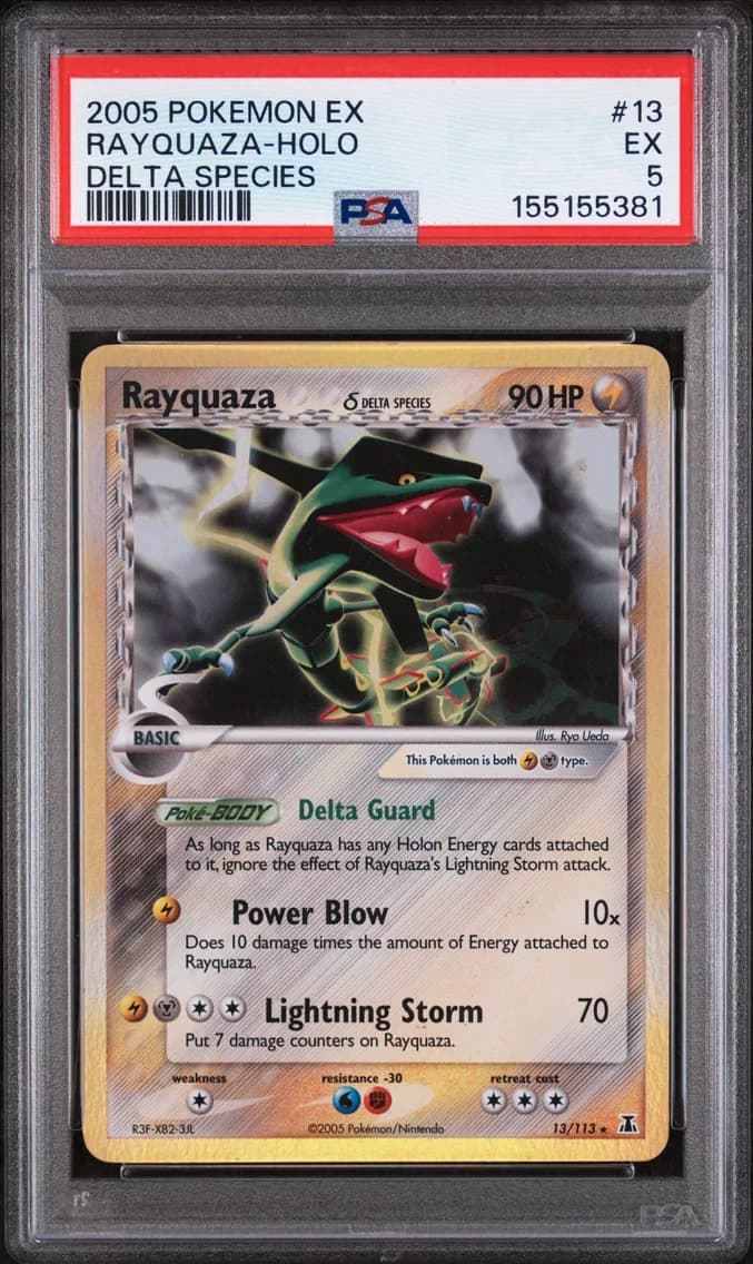Rayquaza-Holo, EX Delta Species, PSA 5
