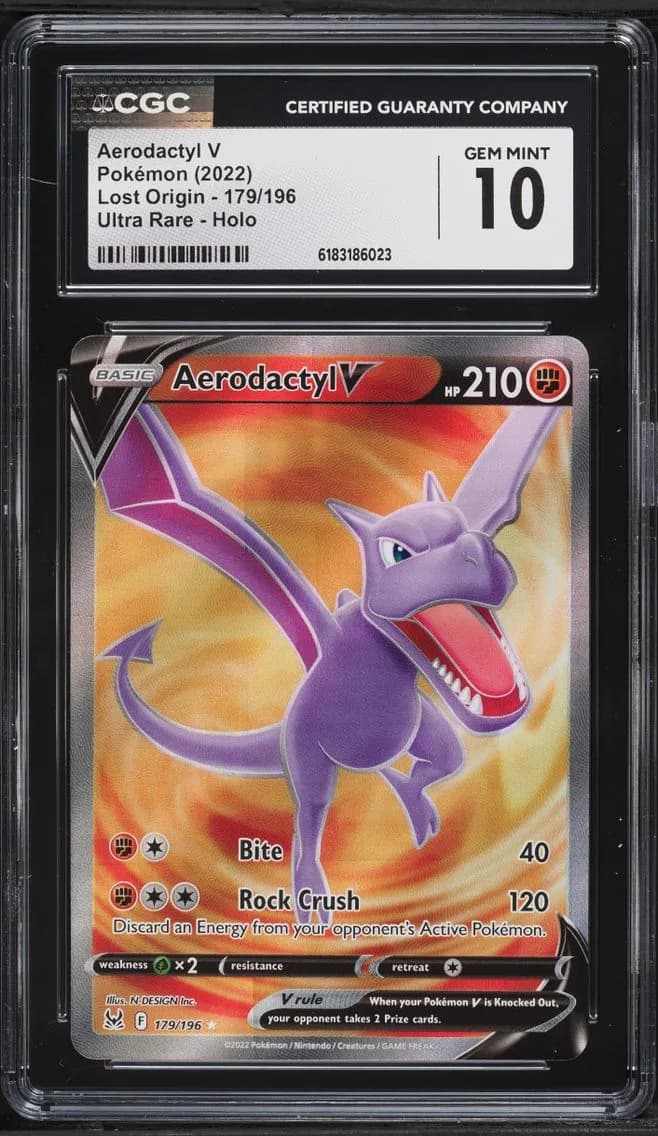 Aerodactyl V, Lost Origin, CGC 10