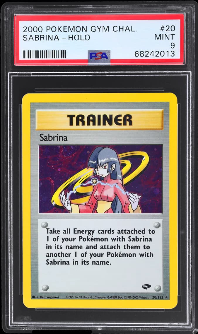 Gym Challenge Holo Sabrina, Gym Challenge, PSA 9