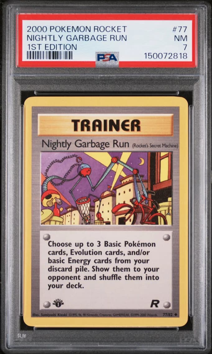 Nightly Garbage Run 1st Edition, Rocket, PSA 7