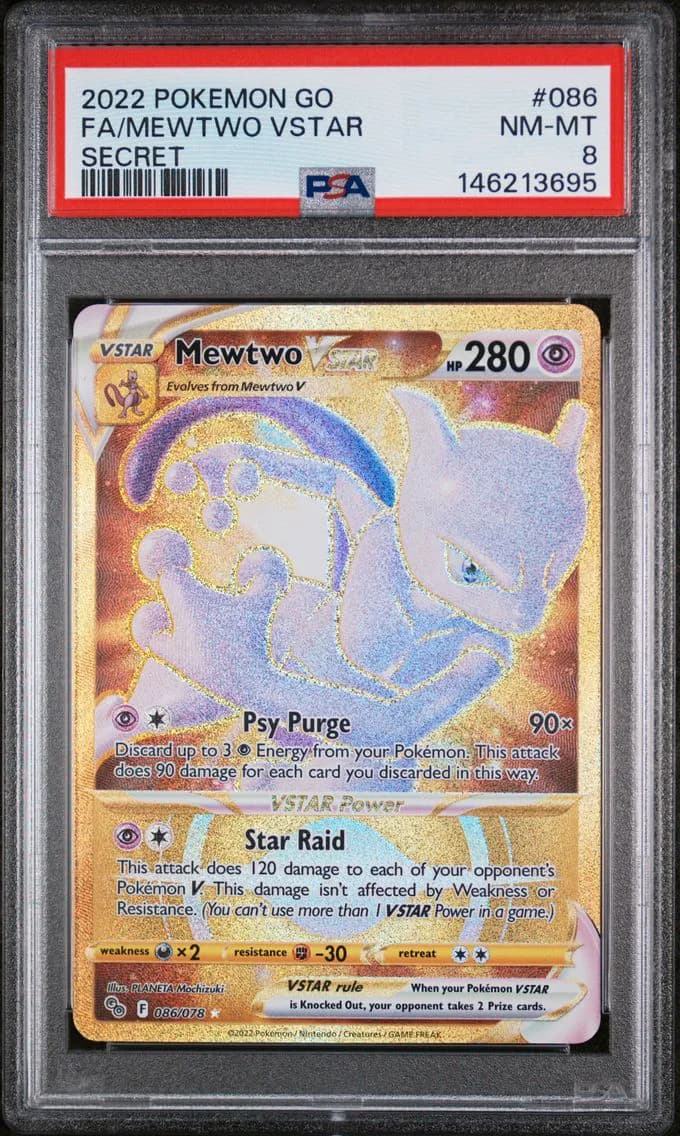 Mewtwo VSTAR, Go, PSA 8