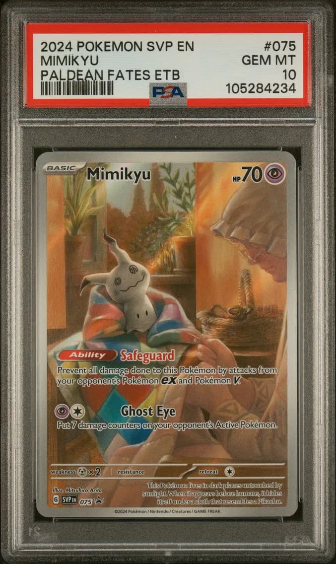 Mimikyu, SV Black Star Promo, PSA 10