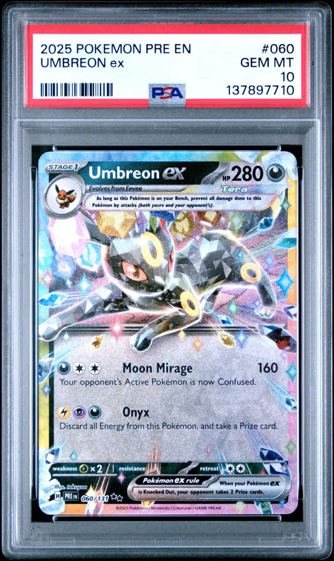 Umbreon EX, Prismatic Evolutions, PSA 10