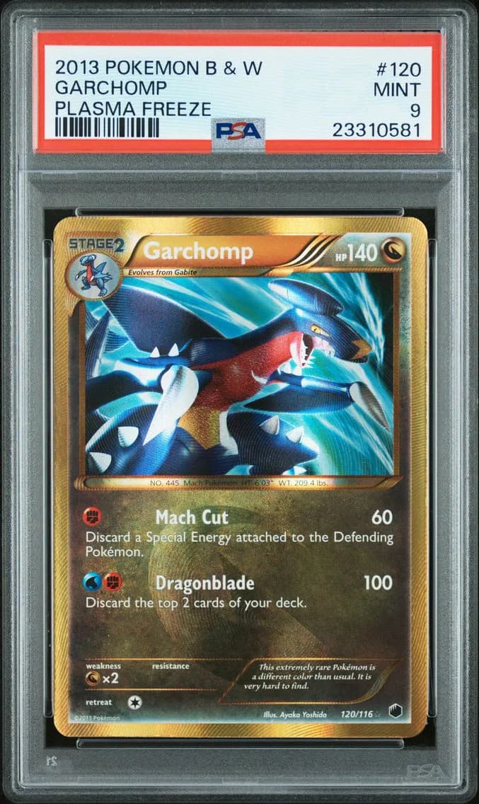 Garchomp, Black & White Plasma Freeze, PSA 9