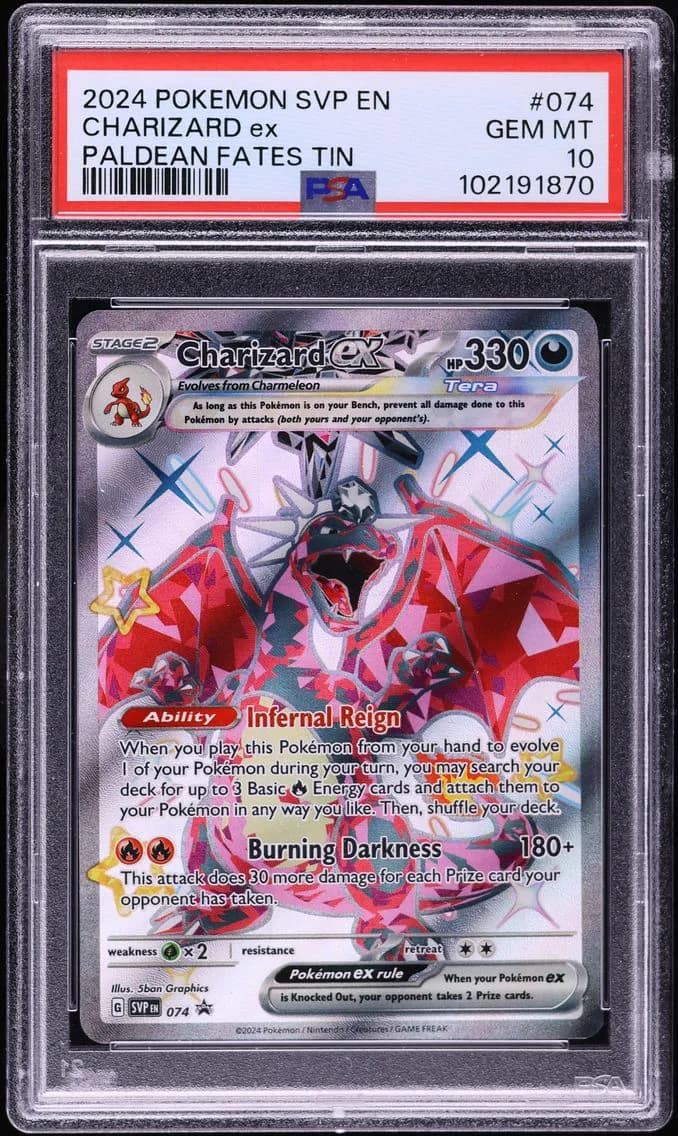 Charizard EX, SV Black Star Promo, PSA 10