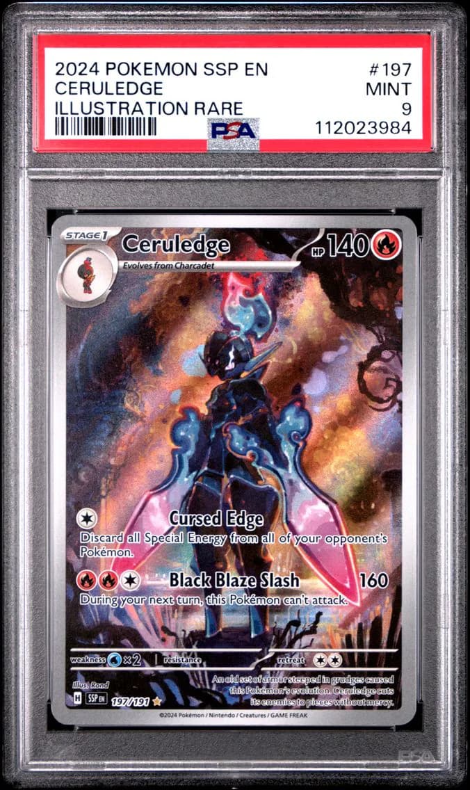 Ceruledge, Surging Sparks, PSA 9