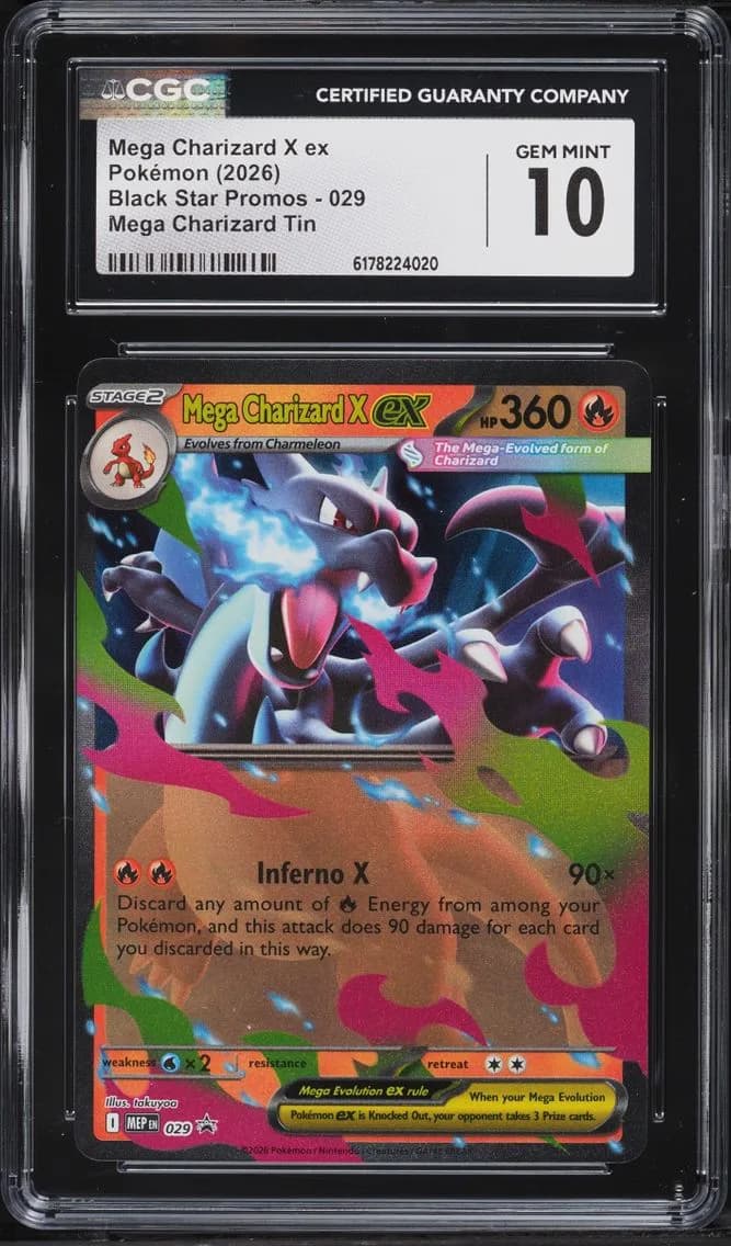 X Ex, Black Star Promos - Mega Evolution MEP EN, CGC 10