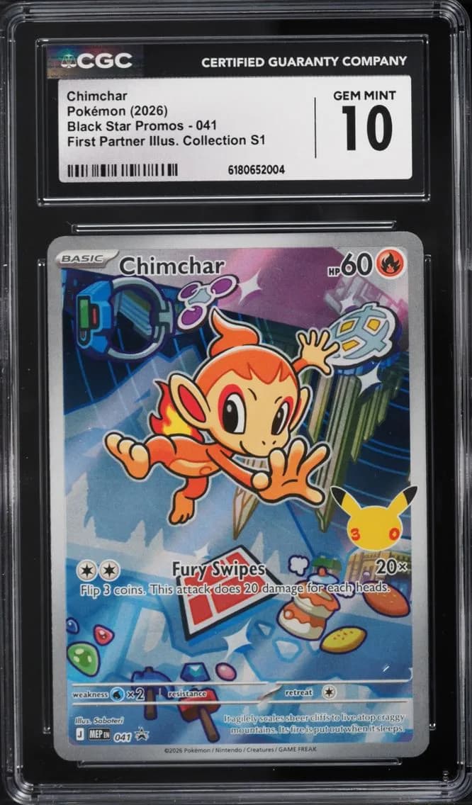 Chimchar, Black Star Promos - Mega Evolution MEP EN, CGC 10