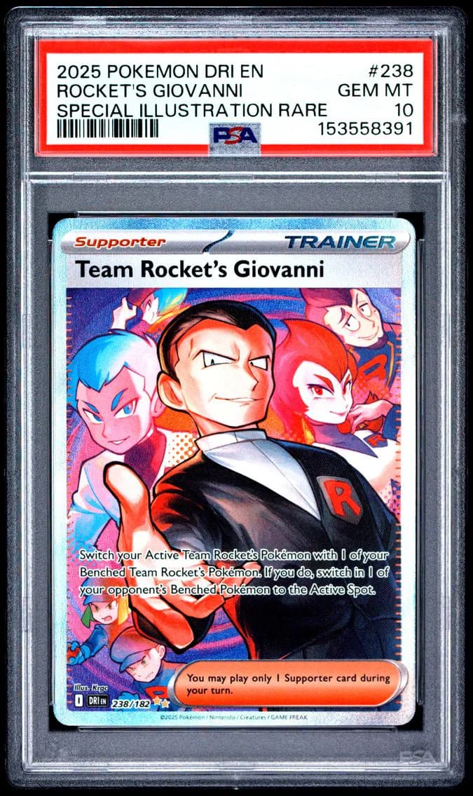 Team Rocket's Giovanni, Destined Rivals, PSA 10